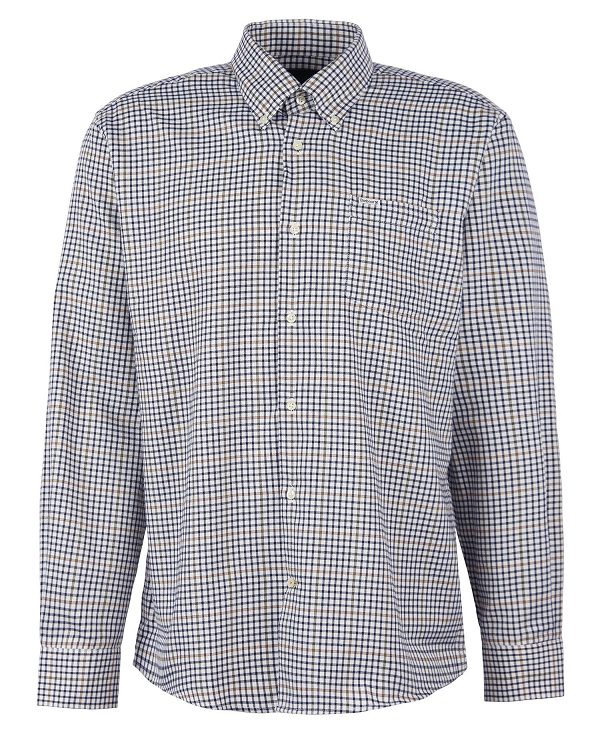 Barbour Henderson Thermo Weave Shirt White | BABO87902