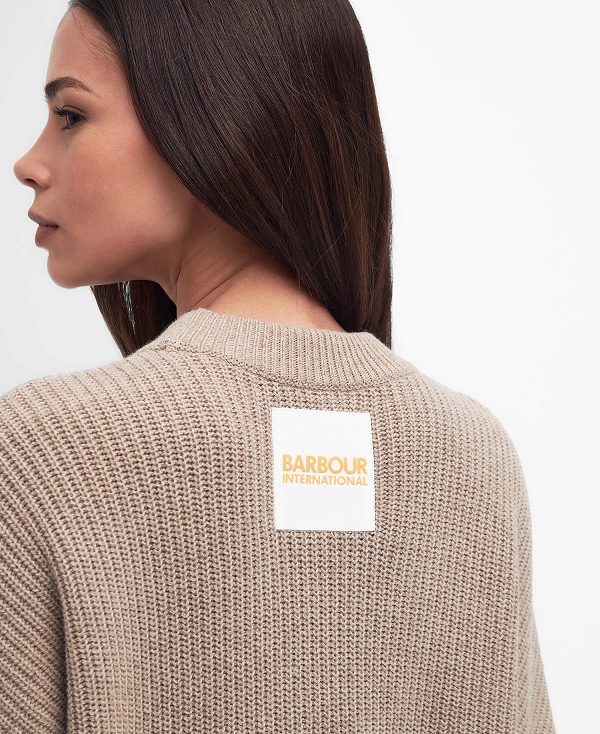 Barbour Henlow Crew Neck Jumper Oat | BABO89679