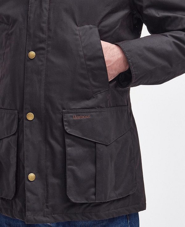 Barbour Hereford Wax Jacket Navy | BABO87259