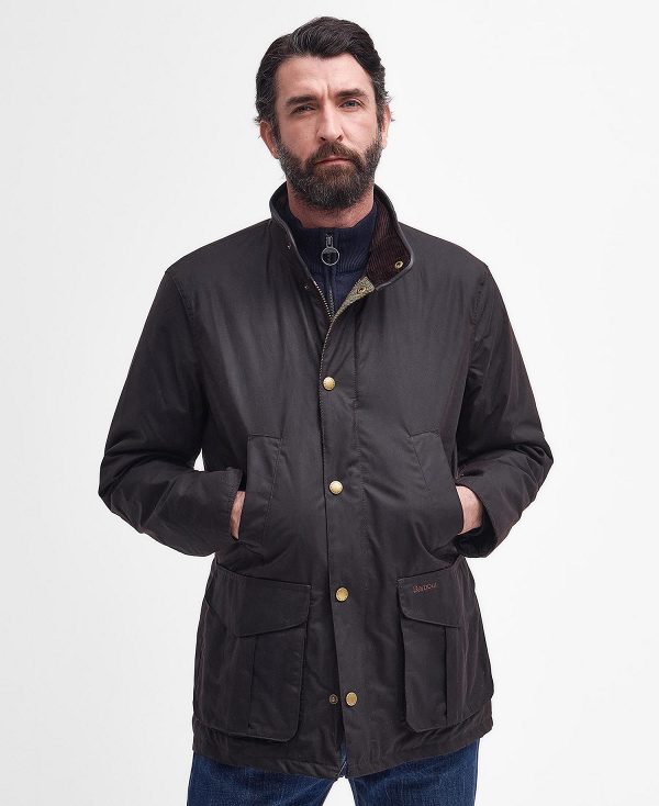 Barbour Hereford Wax Jacket Navy | BABO87259