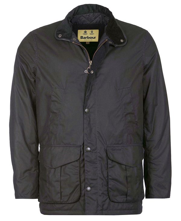 Barbour Hereford Wax Jacket Navy | BABO87283