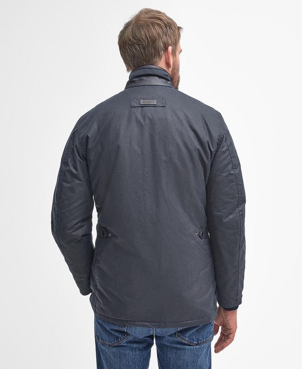 Barbour Hereford Wax Jacket Navy | BABO87283