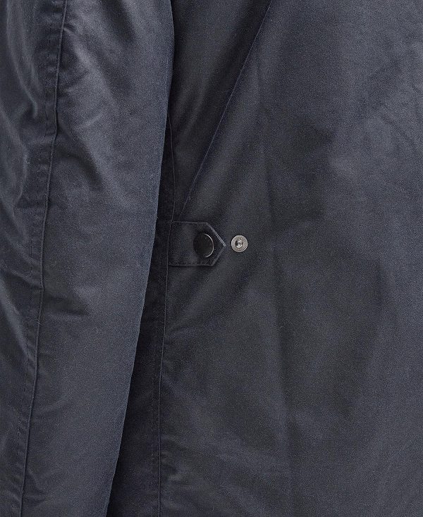 Barbour Hereford Wax Jacket Navy | BABO87283