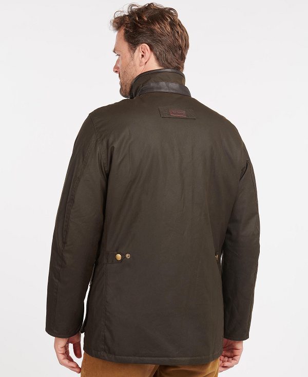 Barbour Hereford Wax Jacket Olive | BABO87264