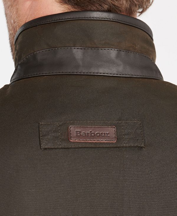 Barbour Hereford Wax Jacket Olive | BABO87264