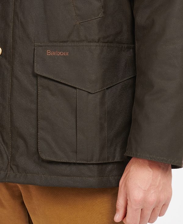 Barbour Hereford Wax Jacket Olive | BABO87264