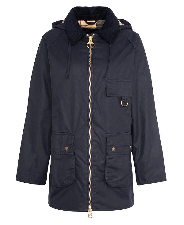 Barbour Highclere Wax Jacket Navy | BABO89200