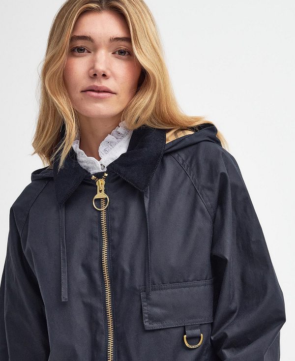 Barbour Highclere Wax Jacket Navy | BABO89200