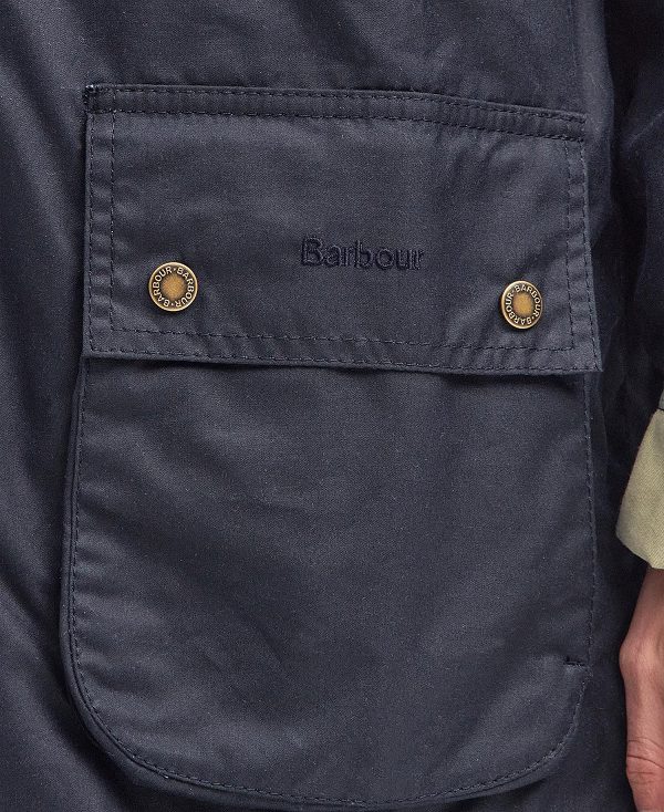 Barbour Highclere Wax Jacket Navy | BABO89200