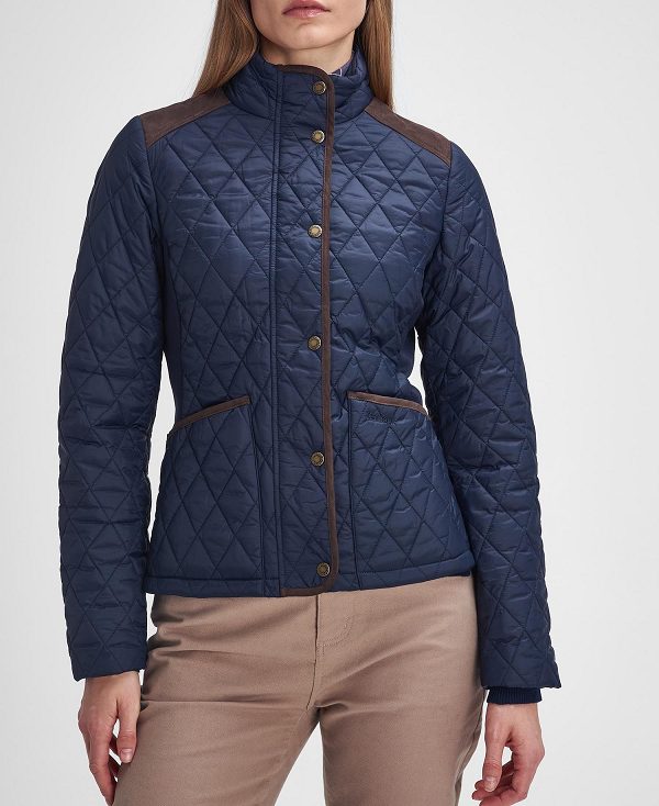 Barbour Highfield Quilted Jacket Navy/Classic | BABO89338