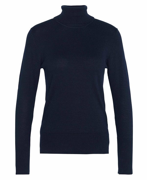 Barbour Highfield Roll-neck Jumper Navy | BABO89725