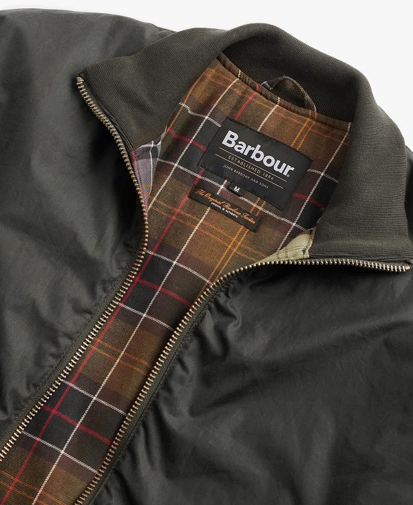 Barbour Highfield Waxed Jacket Archive Olive | BABO87272