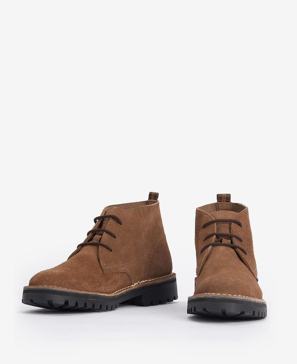 Barbour Hobart Chukka Boots Taupe | BABO88874