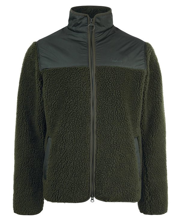 Barbour Hobson Fleece Jacket Green | BABO88705