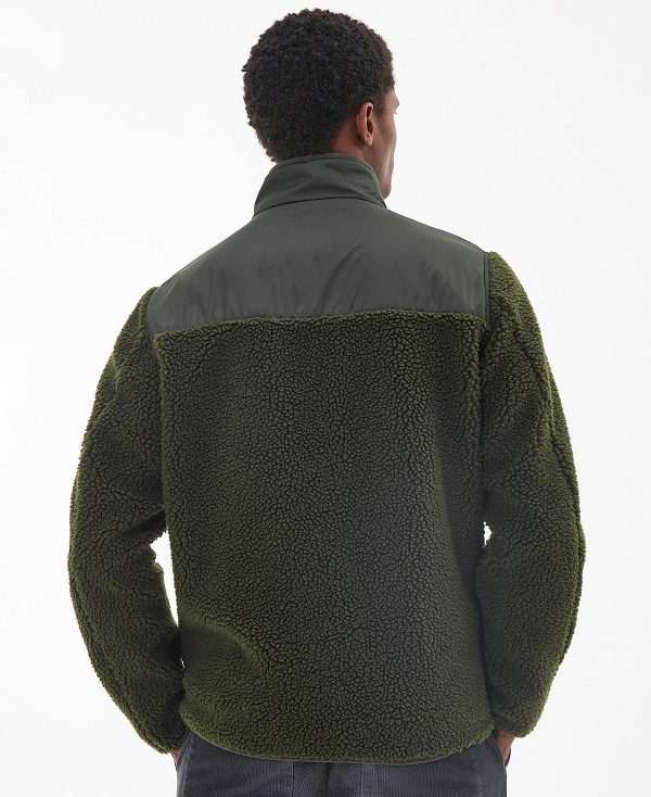 Barbour Hobson Fleece Jacket Green | BABO88705