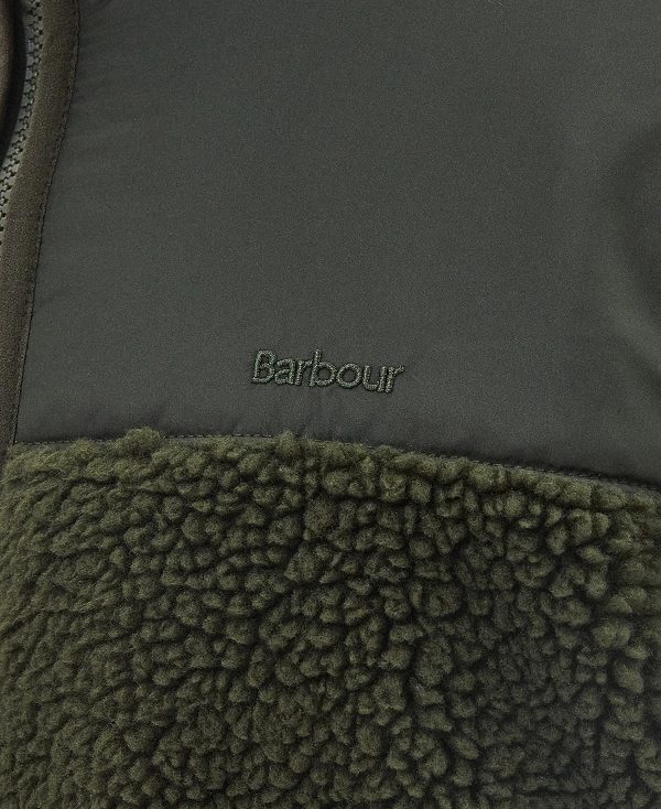 Barbour Hobson Fleece Jacket Green | BABO88705