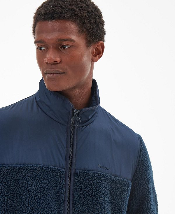 Barbour Hobson Fleece Jacket Navy | BABO88725