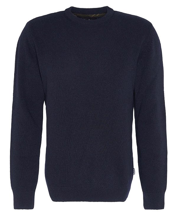 Barbour Holden Crew Neck Jumper Navy | BABO88649