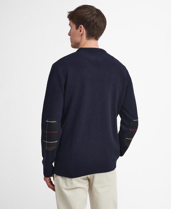 Barbour Holden Crew Neck Jumper Navy | BABO88649