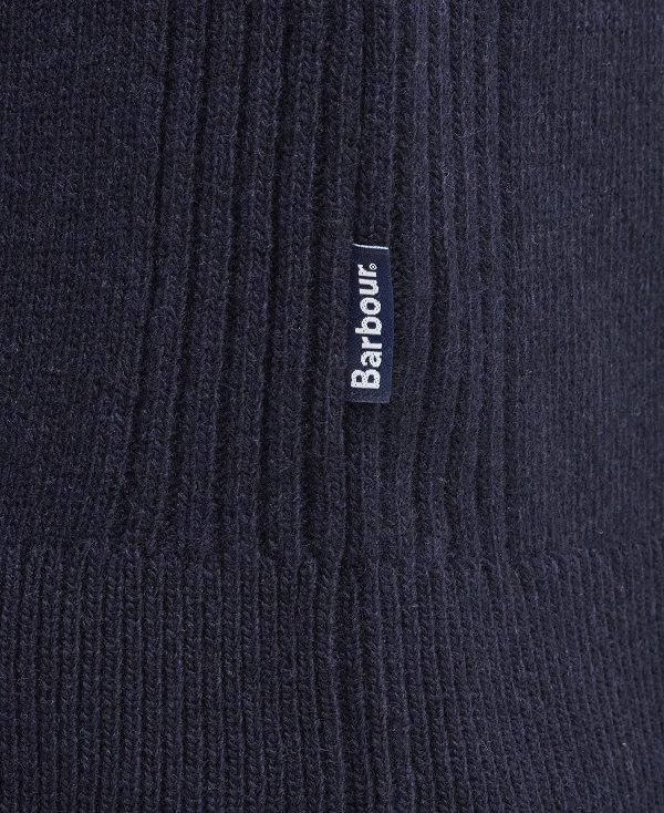 Barbour Holden Crew Neck Jumper Navy | BABO88649