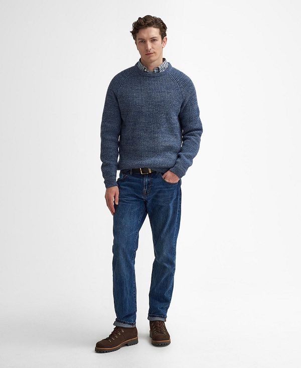 Barbour Horseford Crew Neck Jumper Blue | BABO88665