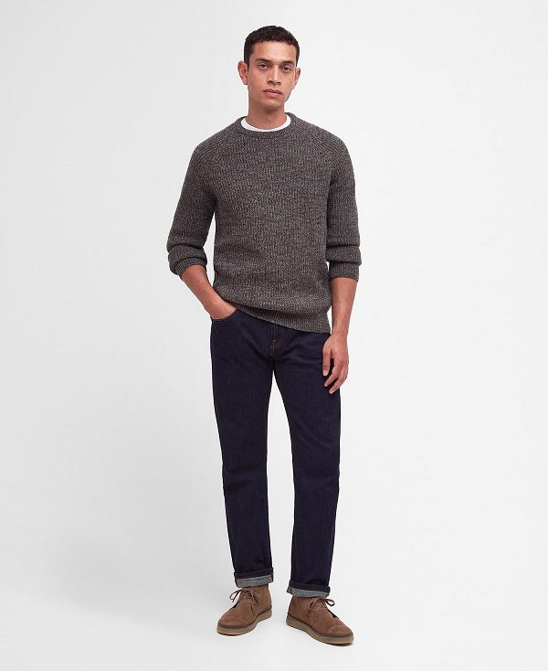 Barbour Horseford Crew Neck Jumper Sandstone | BABO88571