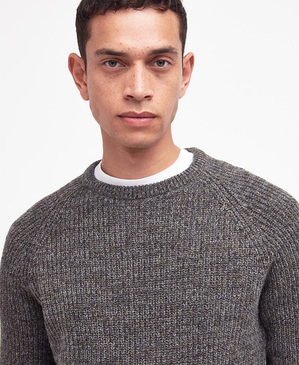 Barbour Horseford Crew Neck Jumper Sandstone | BABO88571