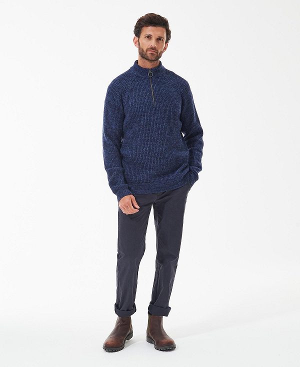 Barbour Horseford Half-zip Jumper Navy | BABO88565