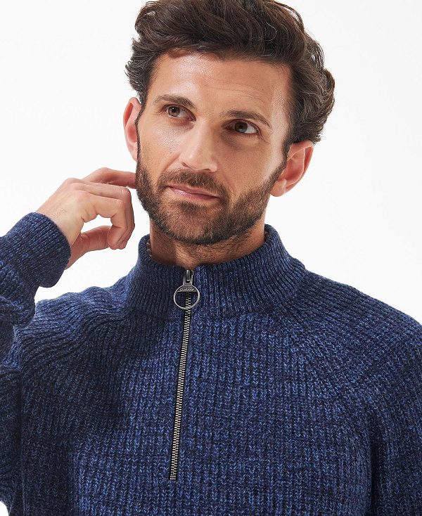 Barbour Horseford Half-zip Jumper Navy | BABO88565