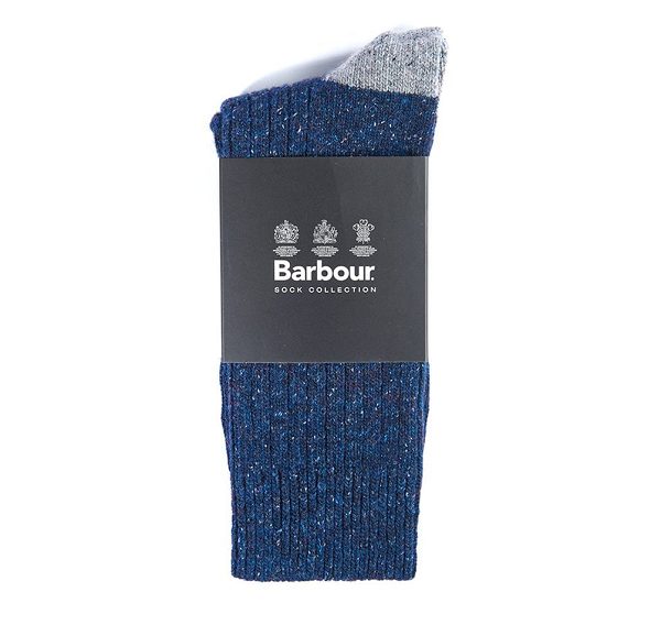 Barbour Houghton Socks Red/Navy | BABO89157