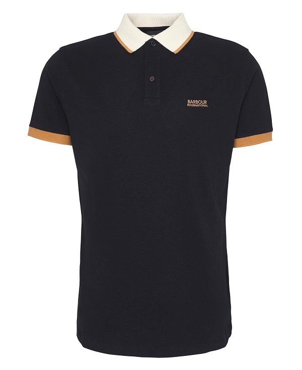 Barbour Howall Polo Shirt Black | BABO88075