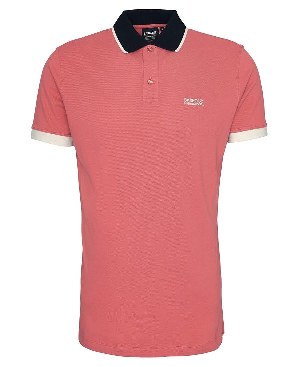 Barbour Howall Polo Shirt Mineral Red | BABO88073