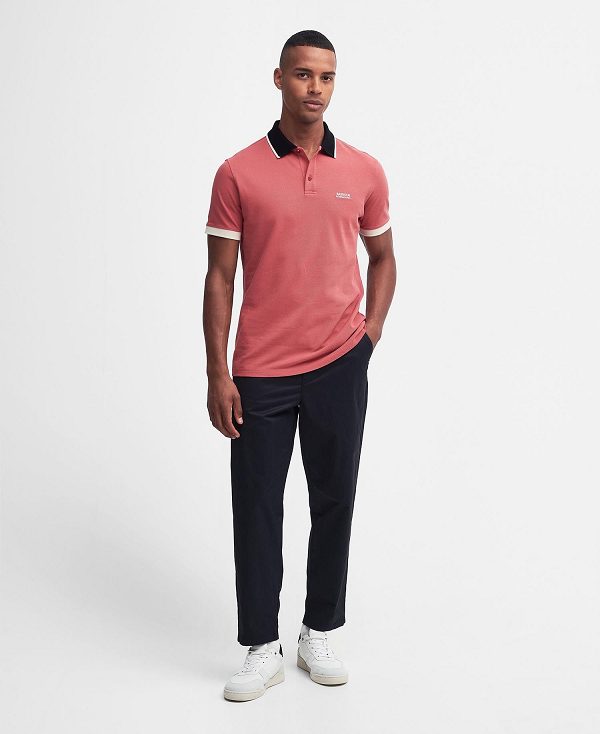 Barbour Howall Polo Shirt Mineral Red | BABO88073