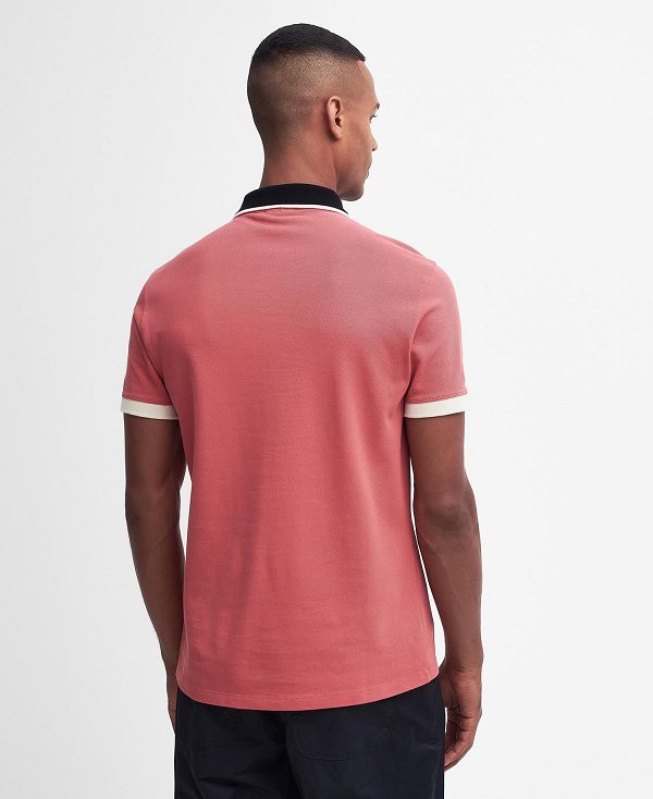 Barbour Howall Polo Shirt Mineral Red | BABO88073