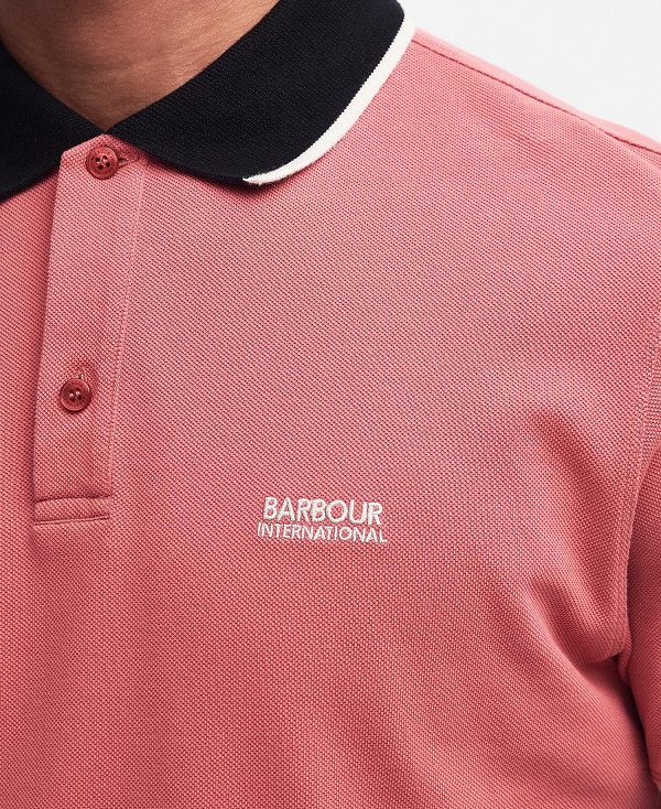 Barbour Howall Polo Shirt Mineral Red | BABO88073