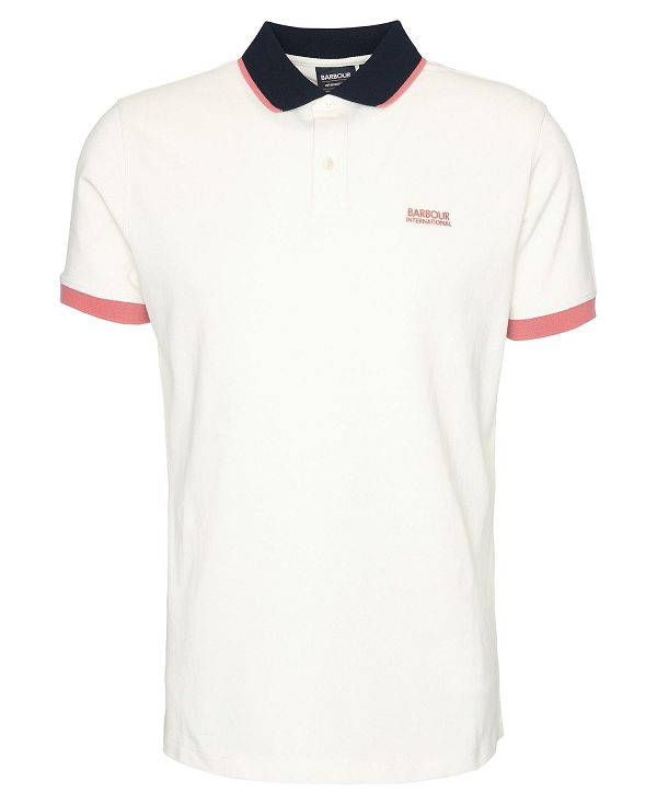 Barbour Howall Polo Shirt White | BABO88074