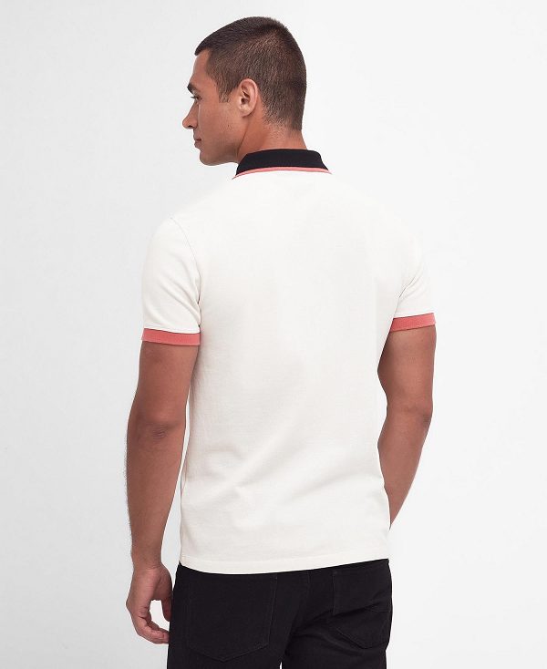 Barbour Howall Polo Shirt White | BABO88074