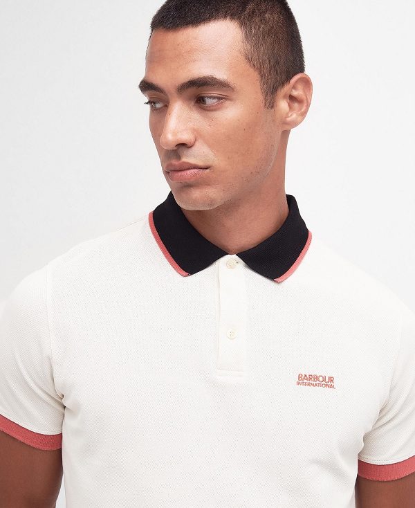 Barbour Howall Polo Shirt White | BABO88074