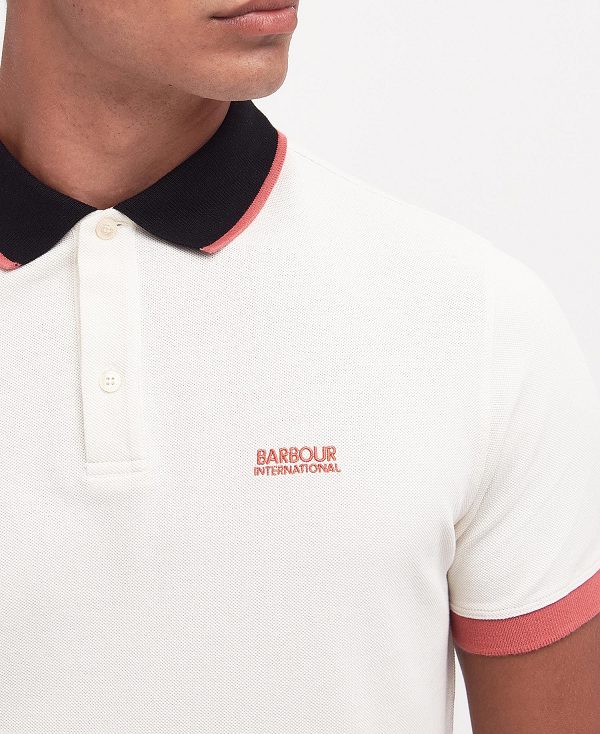 Barbour Howall Polo Shirt White | BABO88074