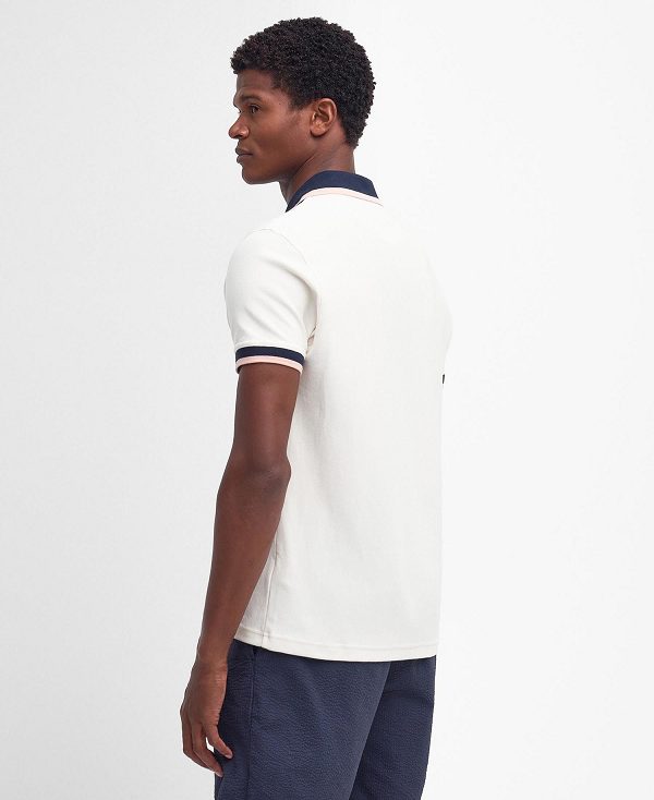 Barbour Howden Polo Shirt Whisper White | BABO88127