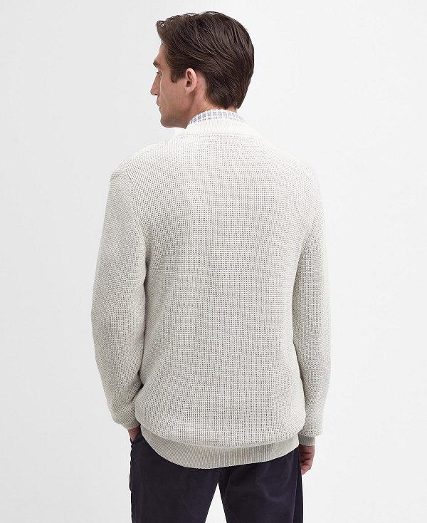 Barbour Howick Cardigan Whisper White | BABO88697