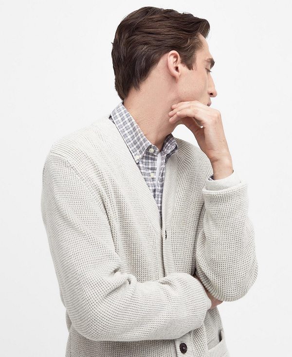 Barbour Howick Cardigan Whisper White | BABO88697