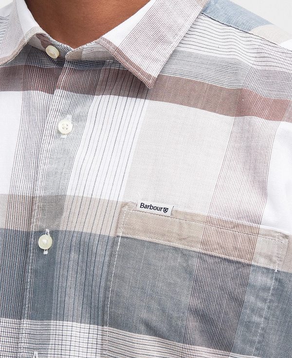 Barbour Hurlford Regular Short-sleeved Shirt Classic White | BABO87773