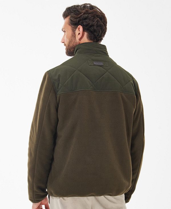 Barbour Hybrid Fleece Jacket Green | BABO88719