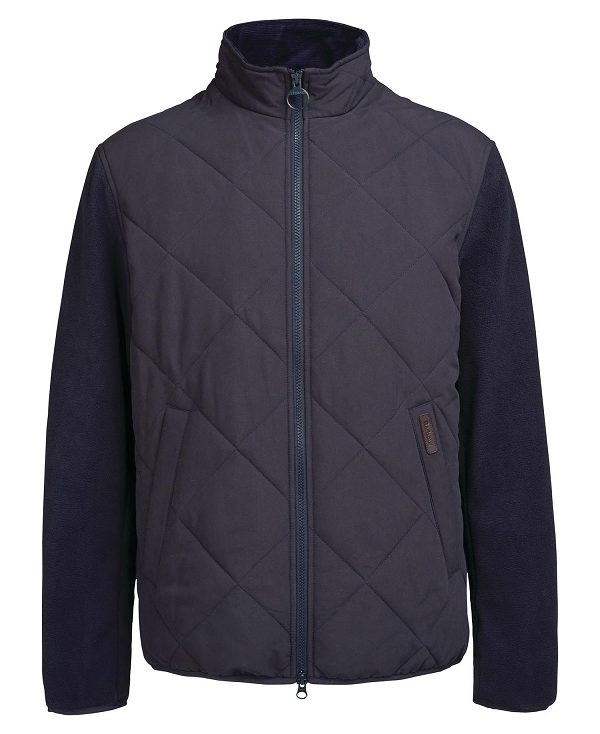 Barbour Hybrid Fleece Jacket Navy | BABO88710