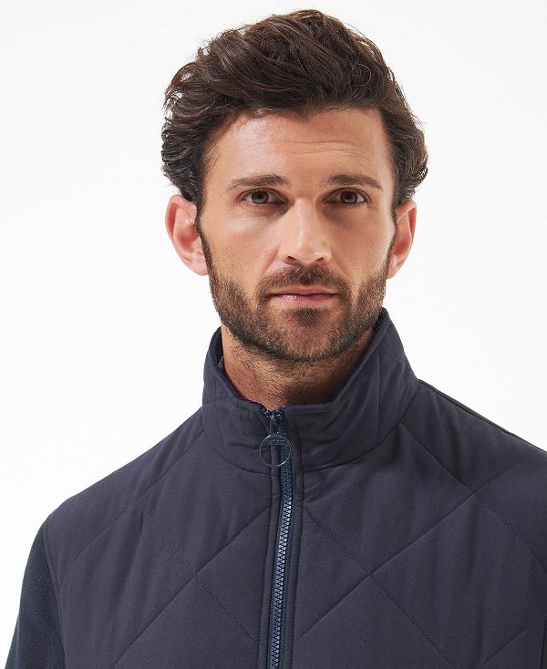 Barbour Hybrid Fleece Jacket Navy | BABO88710