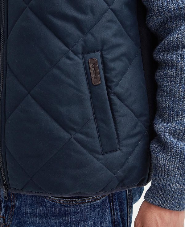 Barbour Hybrid Quilted Gilet Navy | BABO87568