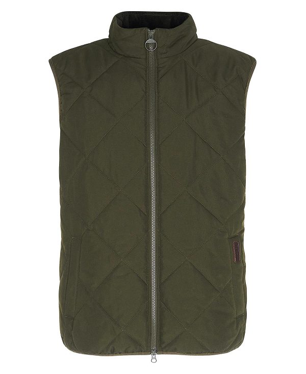 Barbour Hybrid Quilted Gilet Olive | BABO87567