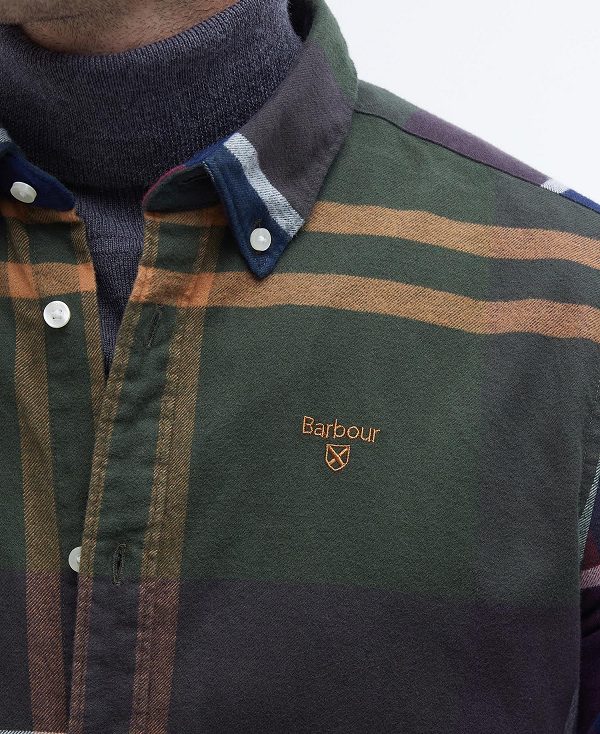 Barbour Iceloch Tailored Fit Shirt Blue Granite | BABO87862