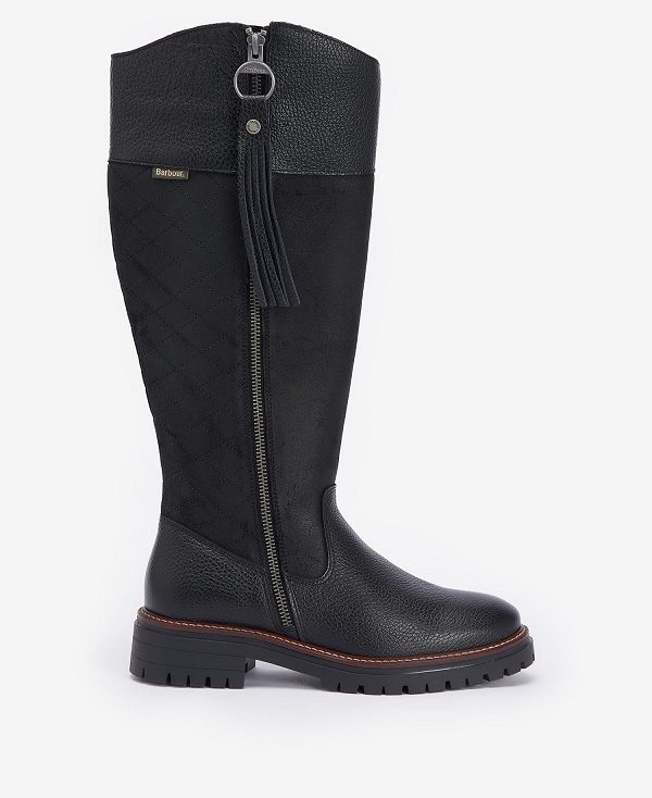 Barbour Ingrid Knee-high Boots Black | BABO89885